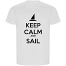 Купить Kruskis CA66900101S090 Футболка с коротким рукавом Keep Calm And Sail ECO Белая White S 7ft.ru в интернет магазине Семь Футов