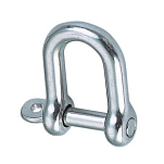 Euromarine SMMDE10P A4 Прямая скоба с невыпадающим штифтом SMMDE Серебристый Grey 10 mm