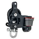 Harken 6236 Element Single Swivel 45 mm With 150 Cam And Becket Серебристый Black / Silver