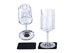SILWY KO-WI-C-2 Магнитный пластиковый бокал для вина / набор из 2 шт.