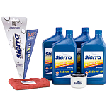 Sierra 47-9227 Suzuki DF25-60A Semi Synthetic Комплект для замены масла Бесцветный 10W 