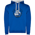 Kruskis SU1067050501C064 Толстовка с капюшоном King Of The Sea Two-Colour Голубой Royal Blue / White 2XL