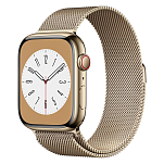 Apple MNKQ3TY/A Watch Series 8 GPS+Cellular 45 Mm Золотистый Gold Stain Mila