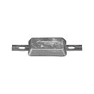 Купить Цинковый прямоугольный анод Tecnoseal 00388 140x82x26мм с креплением 250x25x5мм 7ft.ru в интернет магазине Семь Футов