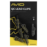 Avid carp A0640003 QC Скрепки Для Бумаг Зеленый Camo