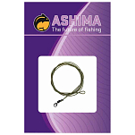 Ashima fishing ASLLRG Coated Loop R Swivel 100 cm Лидер  Washed Out Green 30 Lbs