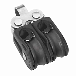 Barton marine 66978 T0 Фиксированный двойной шкив Black / Grey