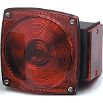 Optronics 158-ST6RBP Погружной пассажирский задний фонарь Черный Red