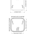 Люк палубный распашной Альбатрос 600x800