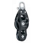 Harken 6292 80 mm Element Fiddle Swivel Блокировать Black / Silver