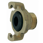 Euromarine 702034 Мужской быстрый Con Нектор с прокладкой Золотистый Bronze 1/2´´