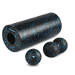 Spokey 928941 массажный ролик Rullo Black / Dark Blue 40x20x20