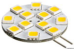 Лампочка светодиодная с боковым креплением G4 12-24В 2Вт 12-светодиодов, Osculati 14.450.01