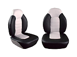 Кресло складное мягкое, обивка винил, цвет серый/темно-серый Marine Rocket 4620136033008
