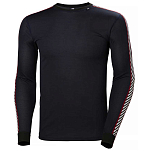 Helly hansen 48800_597-XL Базовый слой с длинным рукавом Lifa Stripe Crew Голубой Navy XL