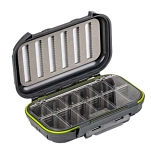 Traper fly 74609-UNIT Коробка для снастей Dry Fly Waterproof Серебристый Grey 19.6 x 10.6 x 2.2 cm