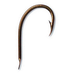 Mustad 530-BR-3/0-336 Classic Line Round Колючий Крючок С Лопатками Золотистый Bronze 3/0 