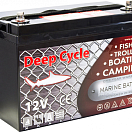 Тяговый аккумулятор для лодочного электромотора Marine Deep Cycle AGM 100Ah 12V 6FM100D-X