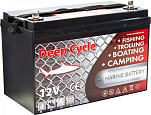 Тяговый аккумулятор для лодочного электромотора Marine Deep Cycle AGM 100Ah 12V 6FM100D-X