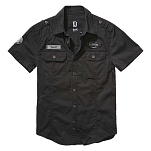 Brandit 4033-2-4XL Рубашка с коротким рукавом Luis Vintage Черный Black 4XL