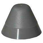 Ceredi giovanni 1120232N PVC Крышка концевого конуса Серый Black 145 x 100 mm 
