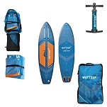 Wattsup pb-wlined102 Надувной комплект для падлбординга Lined 10´2´´ Bue / Orange 93x34x24 310 cm