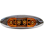 Anderson marine 177-V168XA Piranha LED Оранжевый  Silver