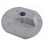 Tecnoseal 2626746 Yanmar ZT 350-ZT 370 цинковый анод Серебристый Silver 82 x 24 mm 