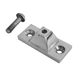 Forniture nautiche italiane 6565368 Нержавеющая сталь Lateral Петля Серебристый Silver 50 x 23 mm 