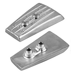 Tecnoseal 2626534A DPH/DPR Алюминиевая пластина для ног  Silver 130 x 78 x 49 mm 