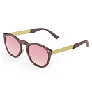 Купить Ocean sunglasses 21.26 поляризованные солнцезащитные очки Ibiza Transparent Pink Transparent Brown / Metal Black Temple/CAT2 7ft.ru в интернет магазине Семь Футов