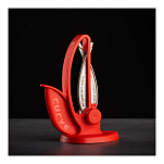 Станок для заточки ножей Warthog Sharpeners 580022 V-Sharp Curve угол заточки 25° нерегулируемые стержни 325 грит корпус из красного АБС-пластика