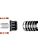 Соединения из полиамида 12 мм с цилиндрической муфтой для водяных шлангов, Osculati 17.205.12