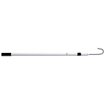 Lineaeffe 6320003 Telescopic Boat Hook 2 Sections Черный  Silver 225 cm 