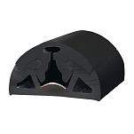 Привальный брус Tessilmare Bino 65 130-115-005 65x37мм 12м из черного ПВХ