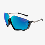 Спортивные очки Scicon Aerojet Titanium Sunglasses Metal Black Multi Mirror Blue + Rain Clear Lenses, ey400320