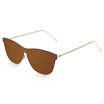 Ocean sunglasses 23.3 поляризованные солнцезащитные очки Genova Space Flat Brown Metal Gold Temple/CAT3