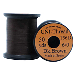 Uni products Z65WKB-UNIT линия Thread 42 m  Dark Brown Waxed 6/0