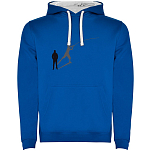 Kruskis SU1067020501S261 Толстовка с капюшоном Shadow Fish Two-Colour Голубой Royal Blue / White M