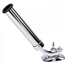 Держатель удочки для установки на палубу, хромированный