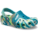 Crocs 206838-3uf-c5 Деревянные башмаки Classic Marbled Limeade / Multi 35x25x15 EU 20