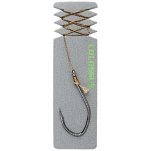 Colossus 8700008 Rig Single 80 Cm Крюк Золотистый  80 Kg 8/0 