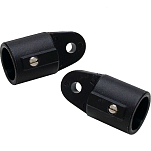 Seachoice 50-76111 Внешний конец проушины 22 mm Черный Black