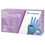 Cuatro gasa CU-GDNIT-AZ-DLSP-L Dermolite Нитриловая перчатка 100 единицы  Blue L
