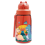 Laken OBYDL Dinos Love 450 ml Бутылка тритана Оранжевый Red