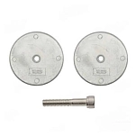 Recmar rec8008al комплект анода платформы алюминий 100 mm Grey 5x10x10