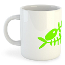 Купить Kruskis 42611K028 Fishbones Кружка 325ml Белая  White 325 ml (11 oz)  7ft.ru в интернет магазине Семь Футов