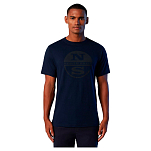 North sails 692903-0802-M Футболка с коротким рукавом Graphic Голубой Navy Blue S