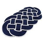 Cavalieri 808985 Двухцветный овальный коврик Blue / White 600 x 330 mm