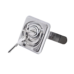 Замок врезной поворотный Homer 008381 Ø25х25мм из нержавеющей стали AISI316 90° с ключами 2шт